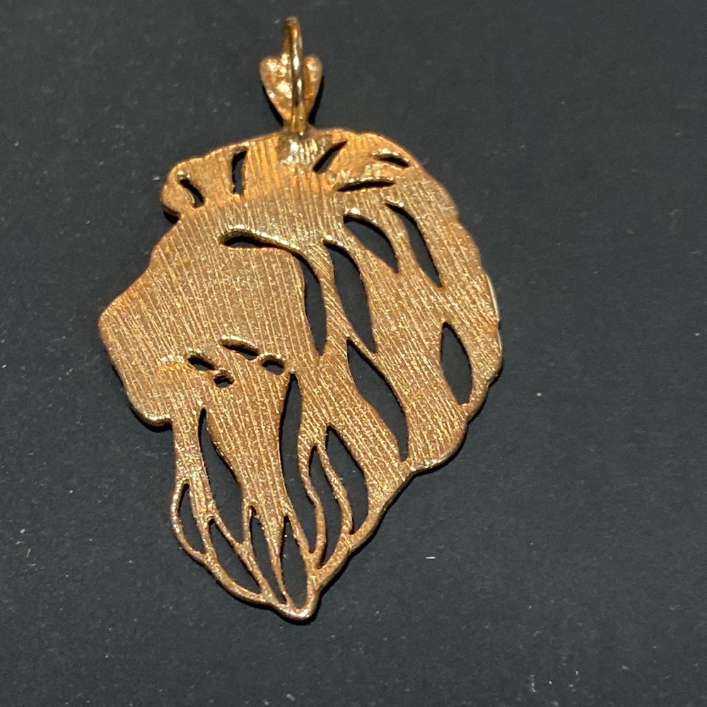 Lion 🦁 pendant 14 Kt gold - Picture 2 of 7